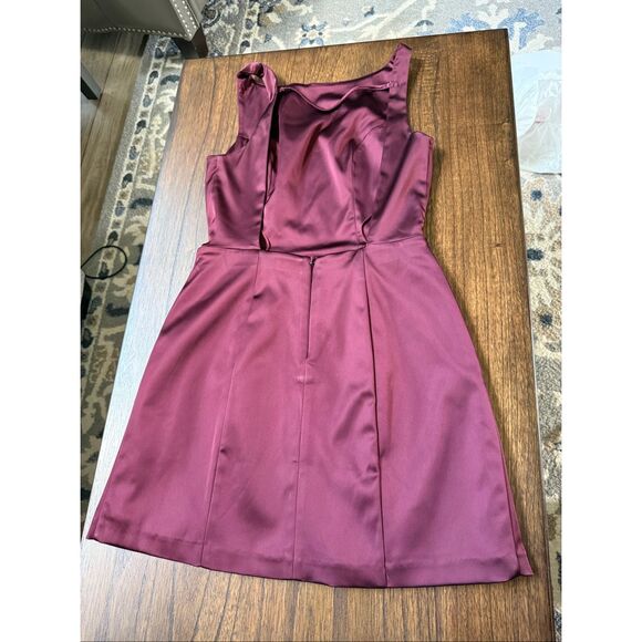 Abercrombie & Fitch Dress Medium Backless Maroon - Picture 4 of 9